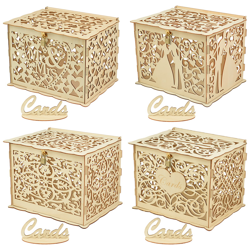 Wedding Card Box - 30X24X21 cm DIY Düğün Hediye Kartı