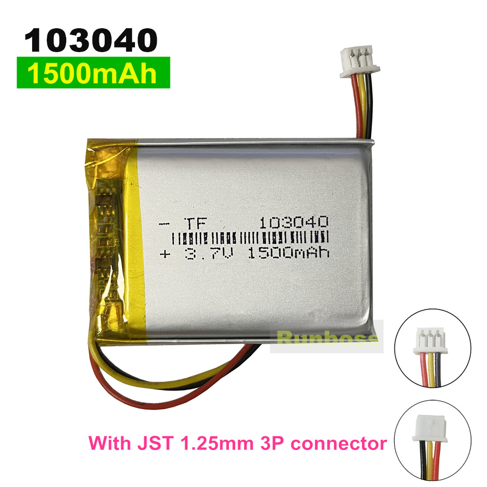 Wedding Power Supply - 1-10 adet 103040 3.7V 1500mAh polimer