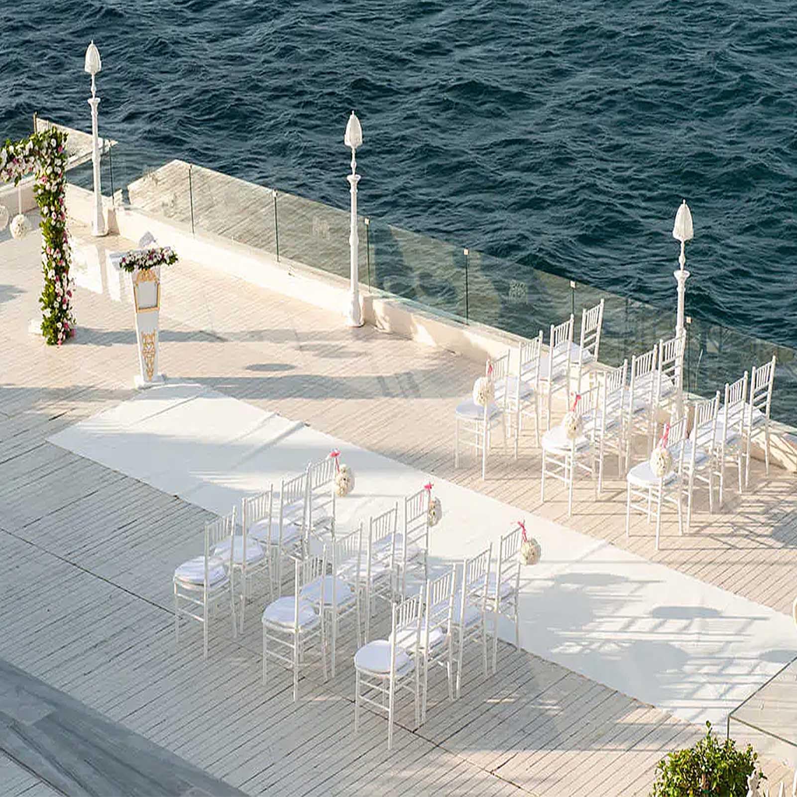 Aisle Runner White - Dayanıklı Düğün Halısı, İç ve Dış