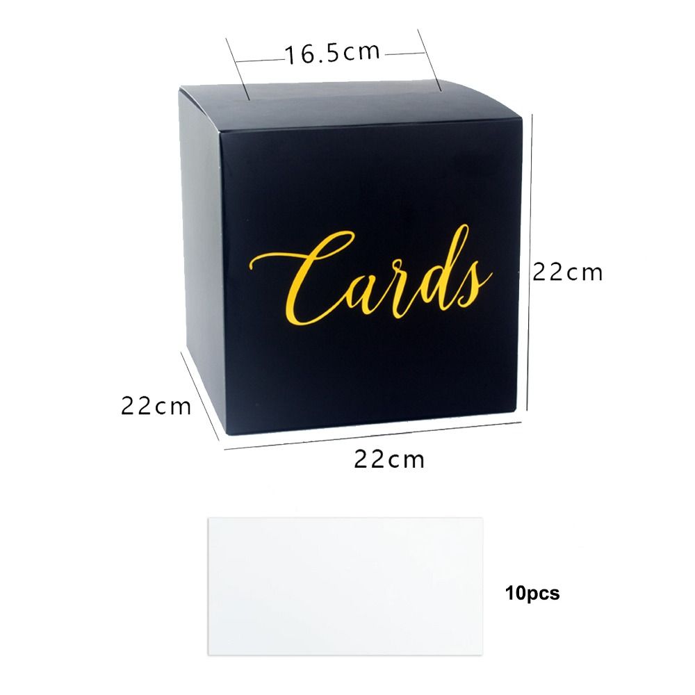Wedding Card Box - Saklama kutusu beyaz siyah düğün kart