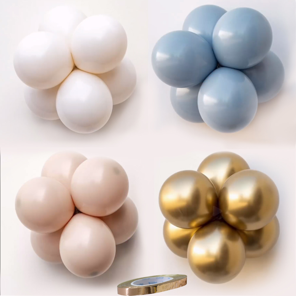 Wedding Day Supply Kit - 15/20 adet 10 inç Retro balon