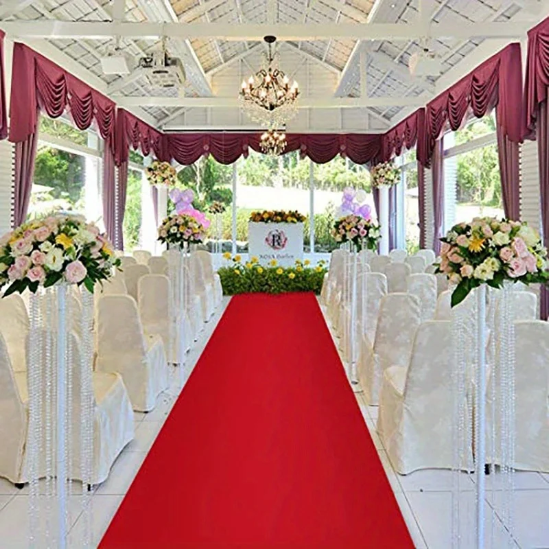 Aisle Runner White - Kırmızı Halı Töreni Parti Sahne Halıları