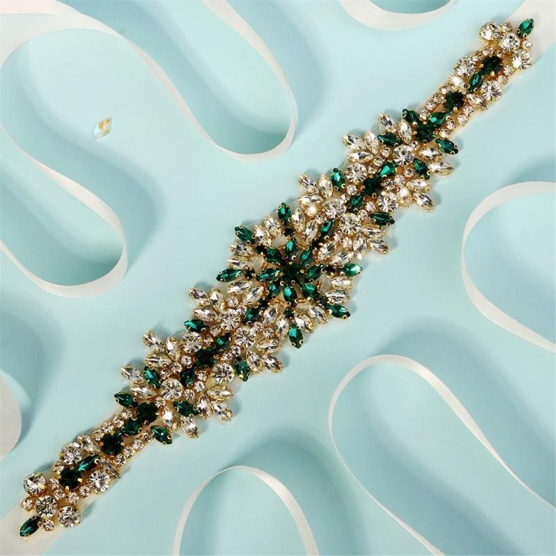 Bridal Sash Ribbon - 652F Lüks Kristal kuşak kemer Düğün