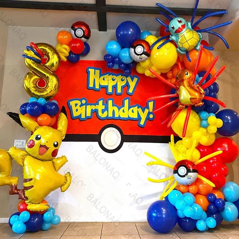 Wedding Day Supply Kit - 84 adet Pikachu Parti Balonları Garland