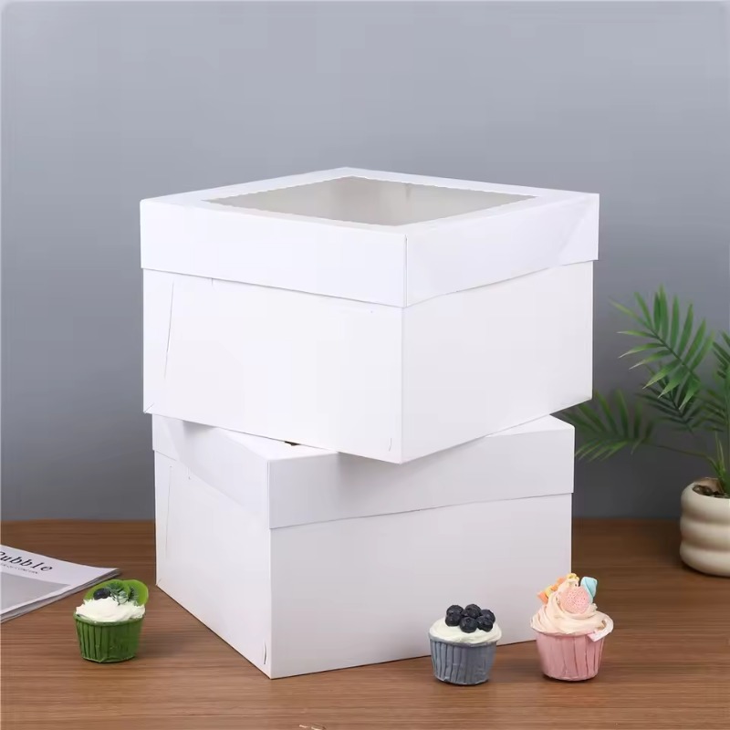 Wedding Supply Decor - Yes2/4/6 adet tek kullanımlık beyaz kek