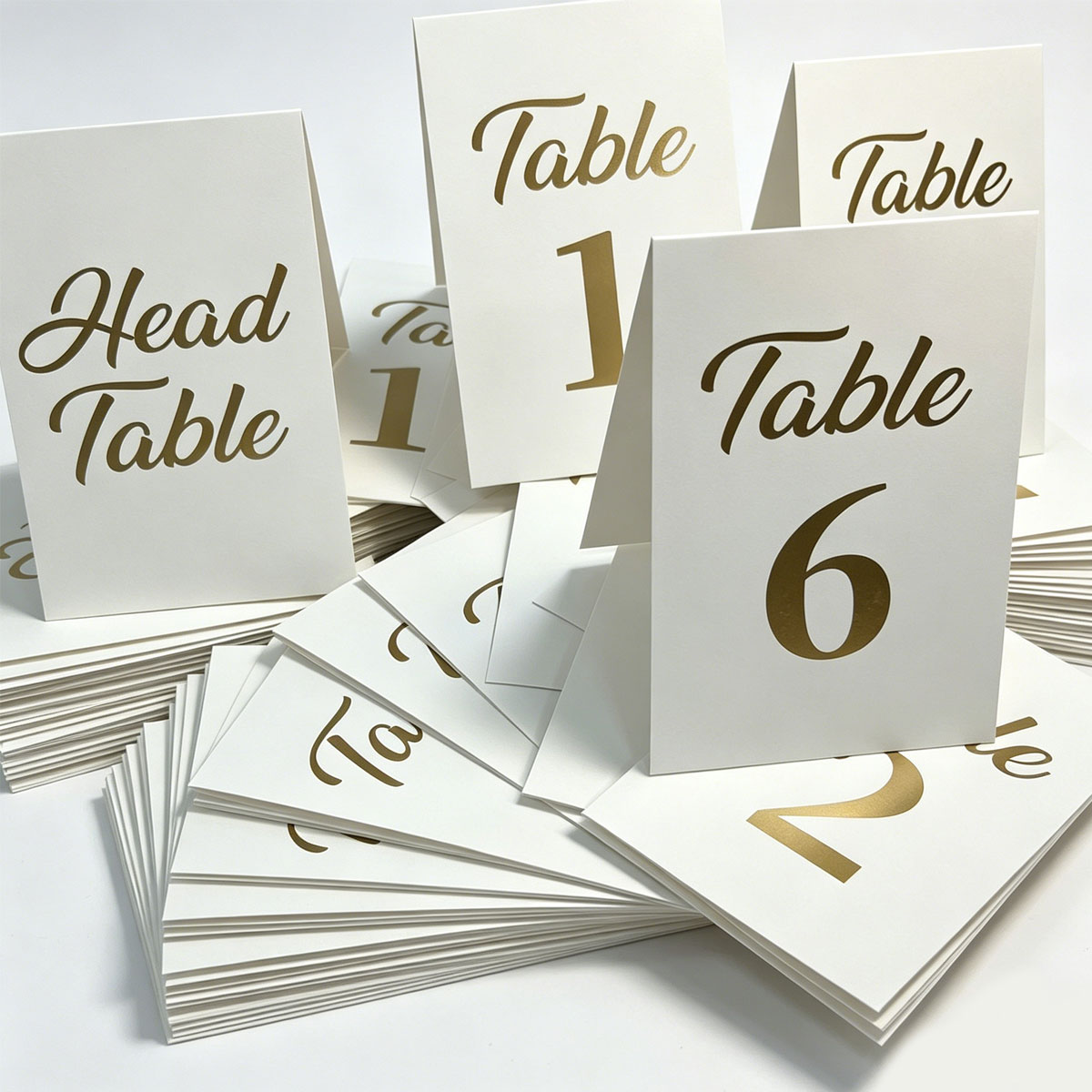 Table Number Gold - 1 takım Altın Varak Düğün Masa