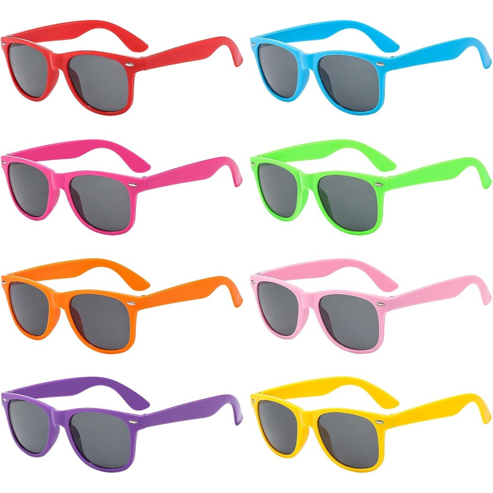 Wedding Supply List - 1/8 adet Neon Renkler Parti Güneş