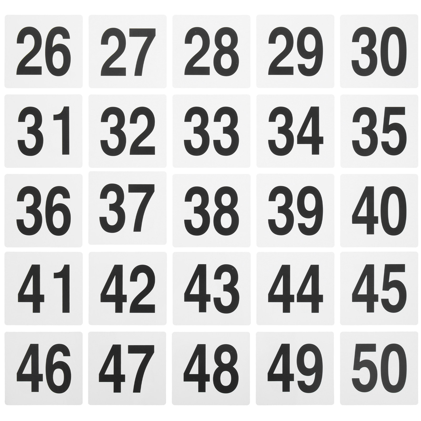 Wedding Solution - 25 Adet İnce İşçilik Numaralı Masa