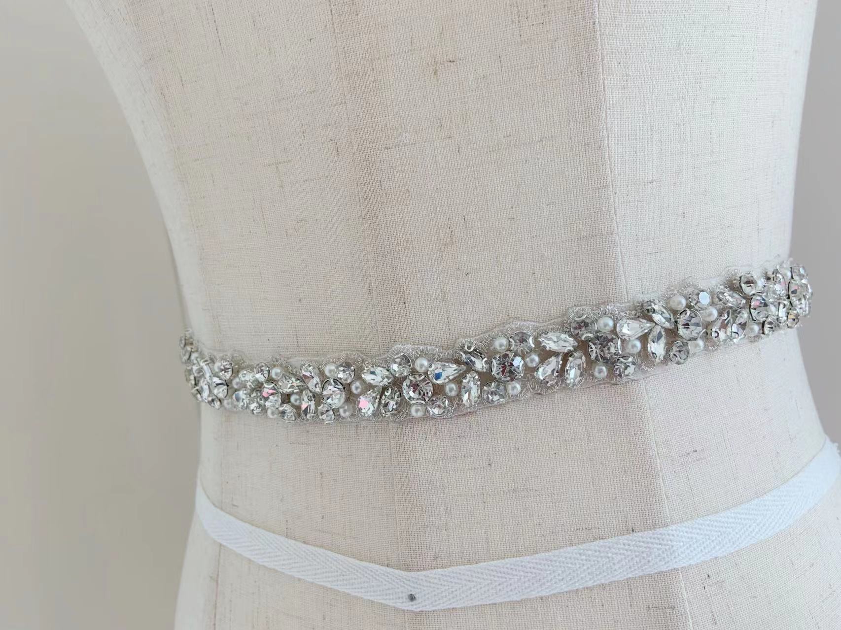 1 Yard/5 Yards Gümüş Kristal İ - Bridal Sash Ribbon incelemesi ve fiyatı