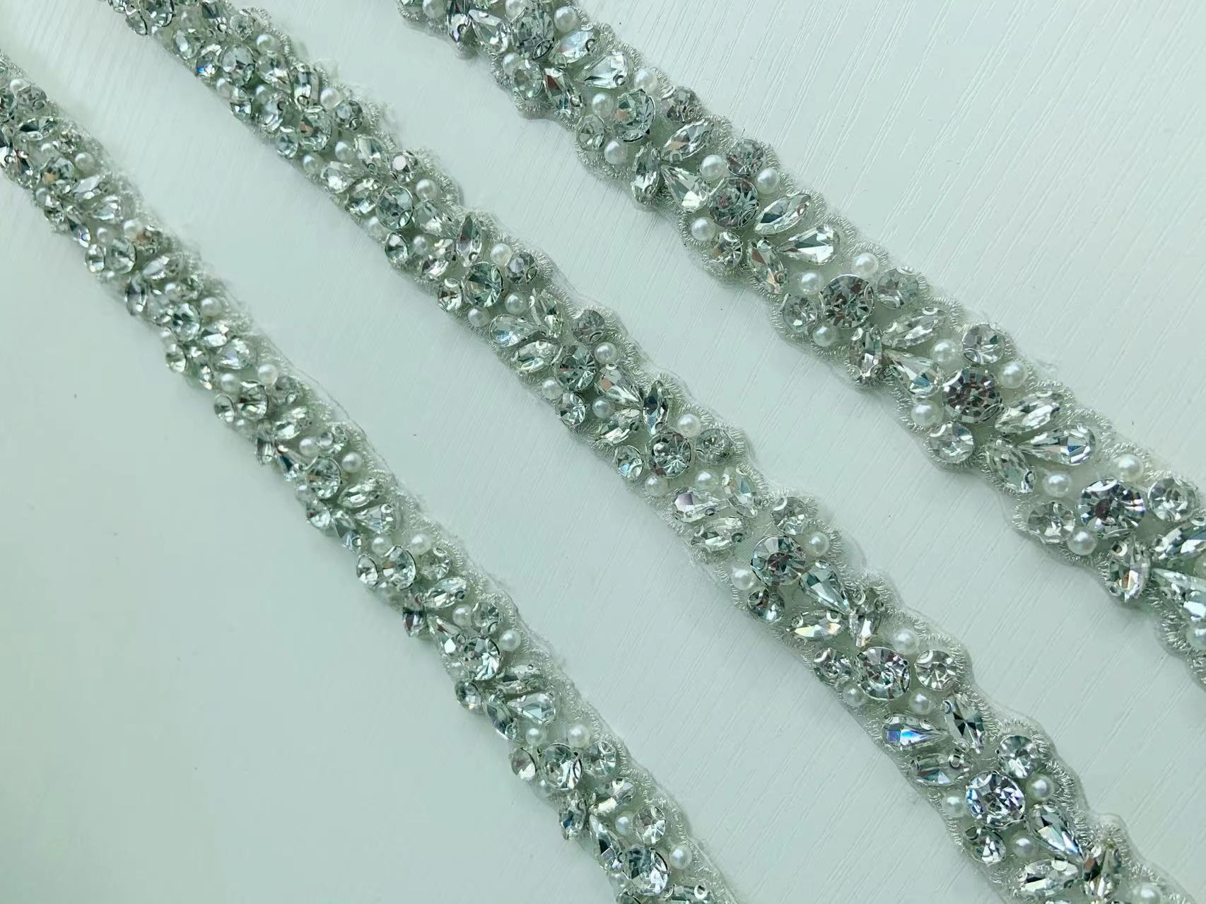 1 Yard/5 Yards Gümüş Kristal İ - Bridal Sash Ribbon incelemesi ve fiyatı