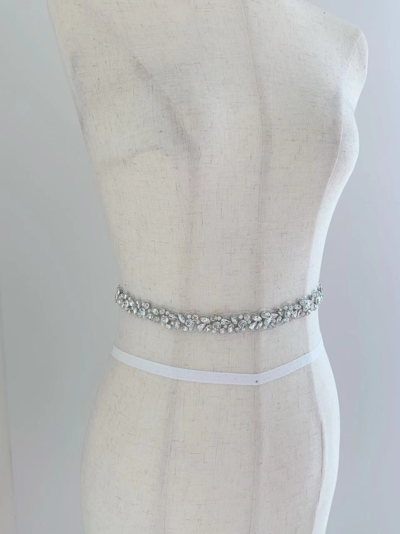 1 Yard/5 Yards Gümüş Kristal İ - Bridal Sash Ribbon incelemesi ve fiyatı