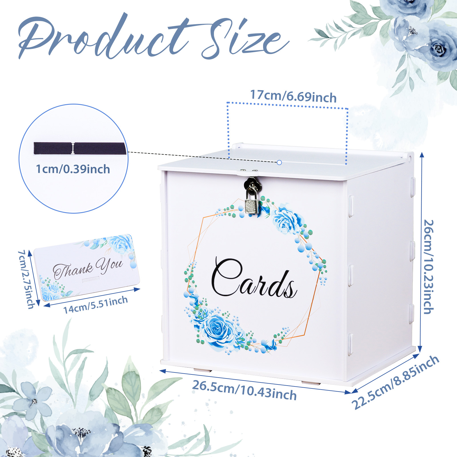 Kilitli Beyaz Düğün Kart Kutus - Wedding Card Box incelemesi ve fiyatı