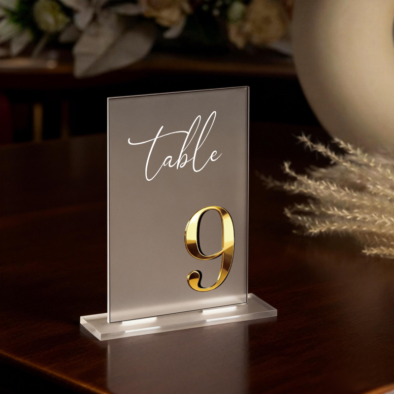 Akrilik Masa Numarası Düğün Ma - Table Number Gold incelemesi ve fiyatı