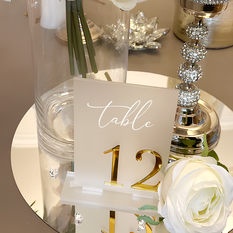 Akrilik Masa Numarası Düğün Ma - Table Number Gold incelemesi ve fiyatı