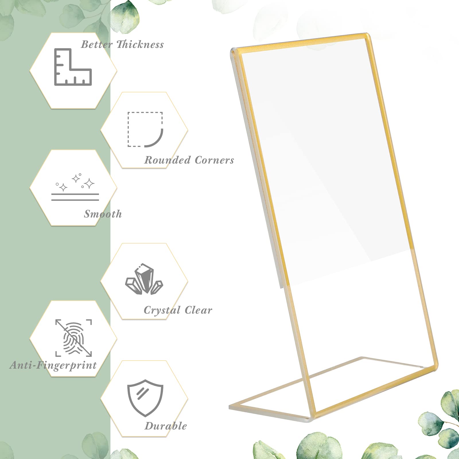 Altın çerçeve akrilik işaret t - Table Number Gold incelemesi ve fiyatı