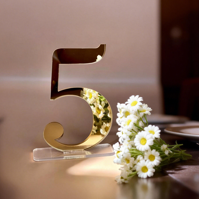 Düğün Masaları için Numaralar, - Table Number Gold incelemesi ve fiyatı