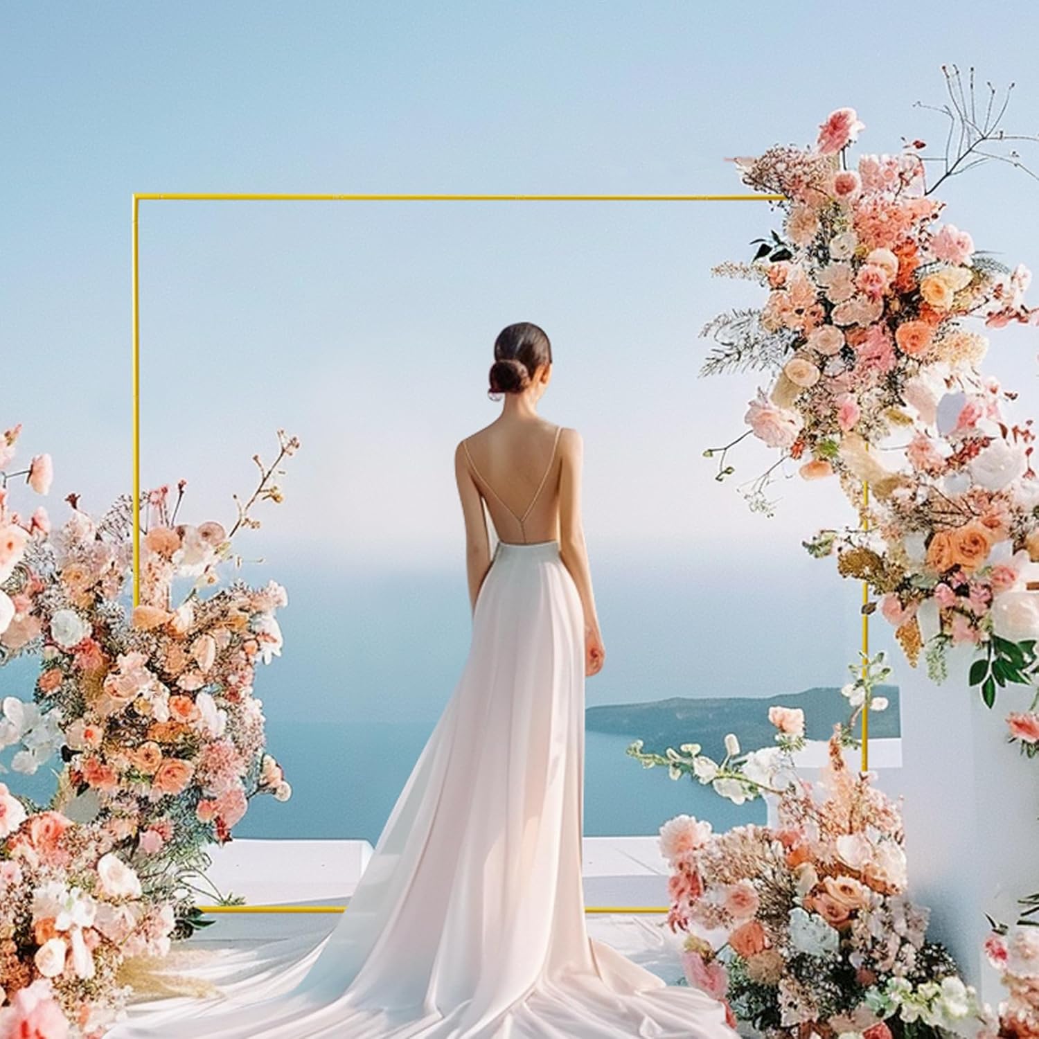 6.6FTx6.6FT Altın Düğün Kemeri - Wedding Balloon Arch incelemesi ve fiyatı