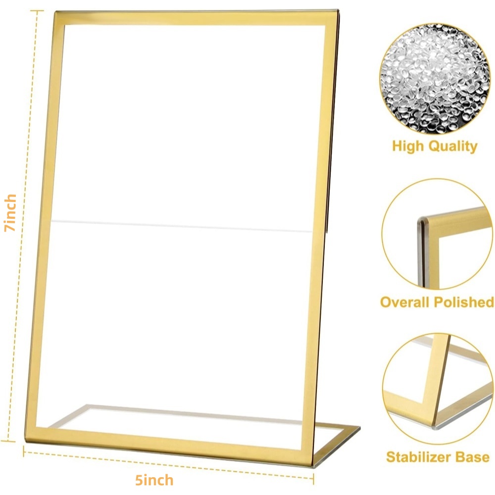 6'lı Paket 5x7 Altın Resim Çer - Table Number Gold incelemesi ve fiyatı