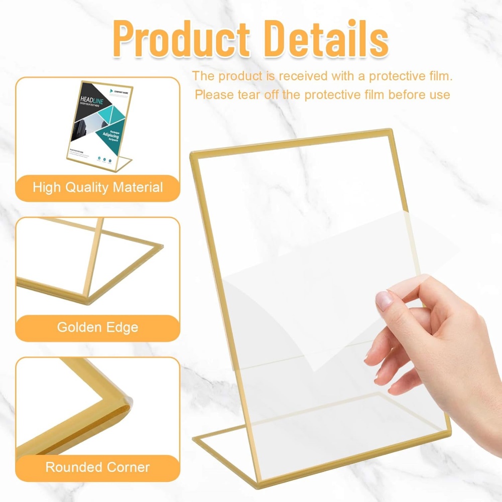 6'lı Paket 5x7 Altın Resim Çer - Table Number Gold incelemesi ve fiyatı
