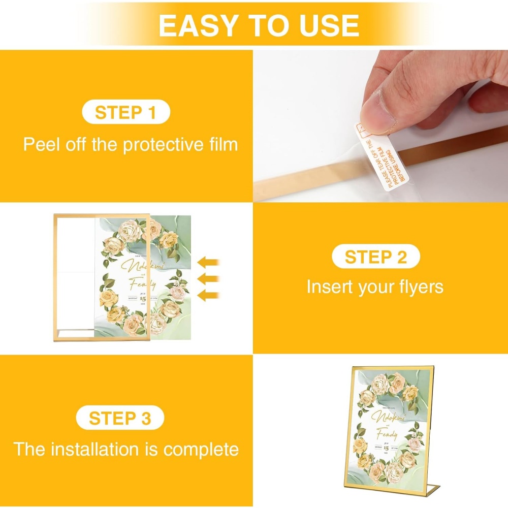 6'lı Paket 5x7 Altın Resim Çer - Table Number Gold incelemesi ve fiyatı