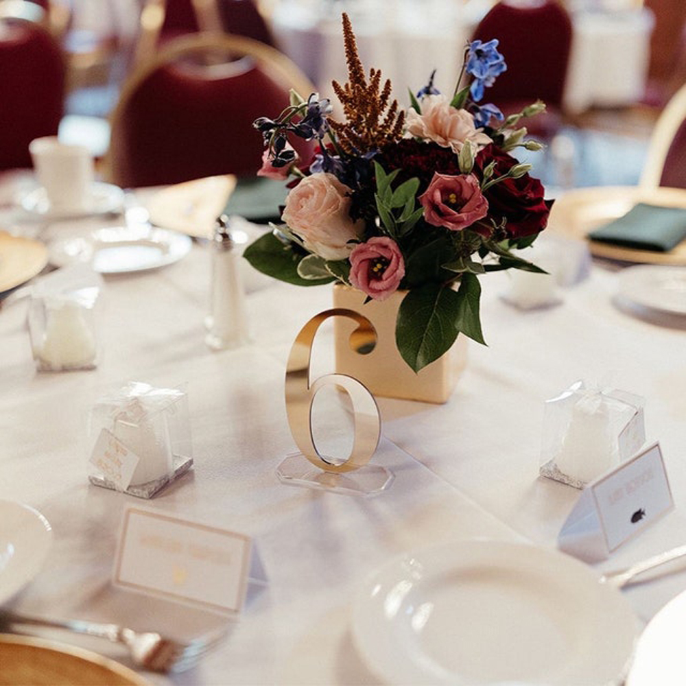 Düğün Ayna Altın Masa Numarala - Table Number Gold incelemesi ve fiyatı