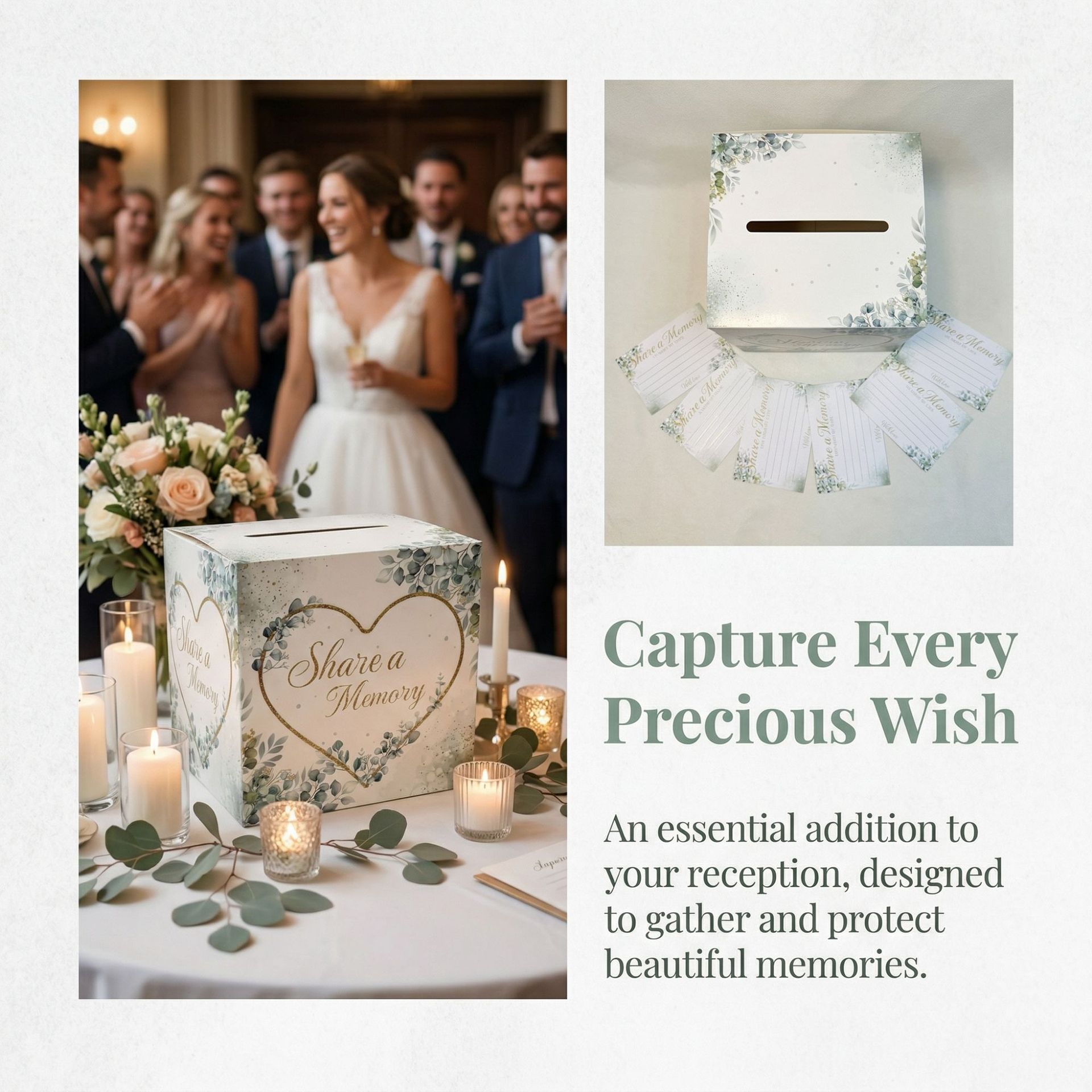 Beyaz Çiçekli Düğün Kart Kutus - Wedding Card Box incelemesi ve fiyatı