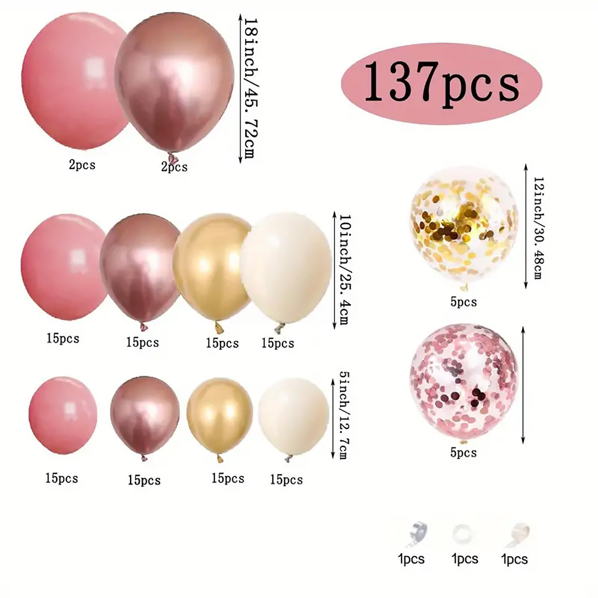 137 adet Vintage Pembe Gül Bey - Wedding Day Supply Kit incelemesi ve fiyatı