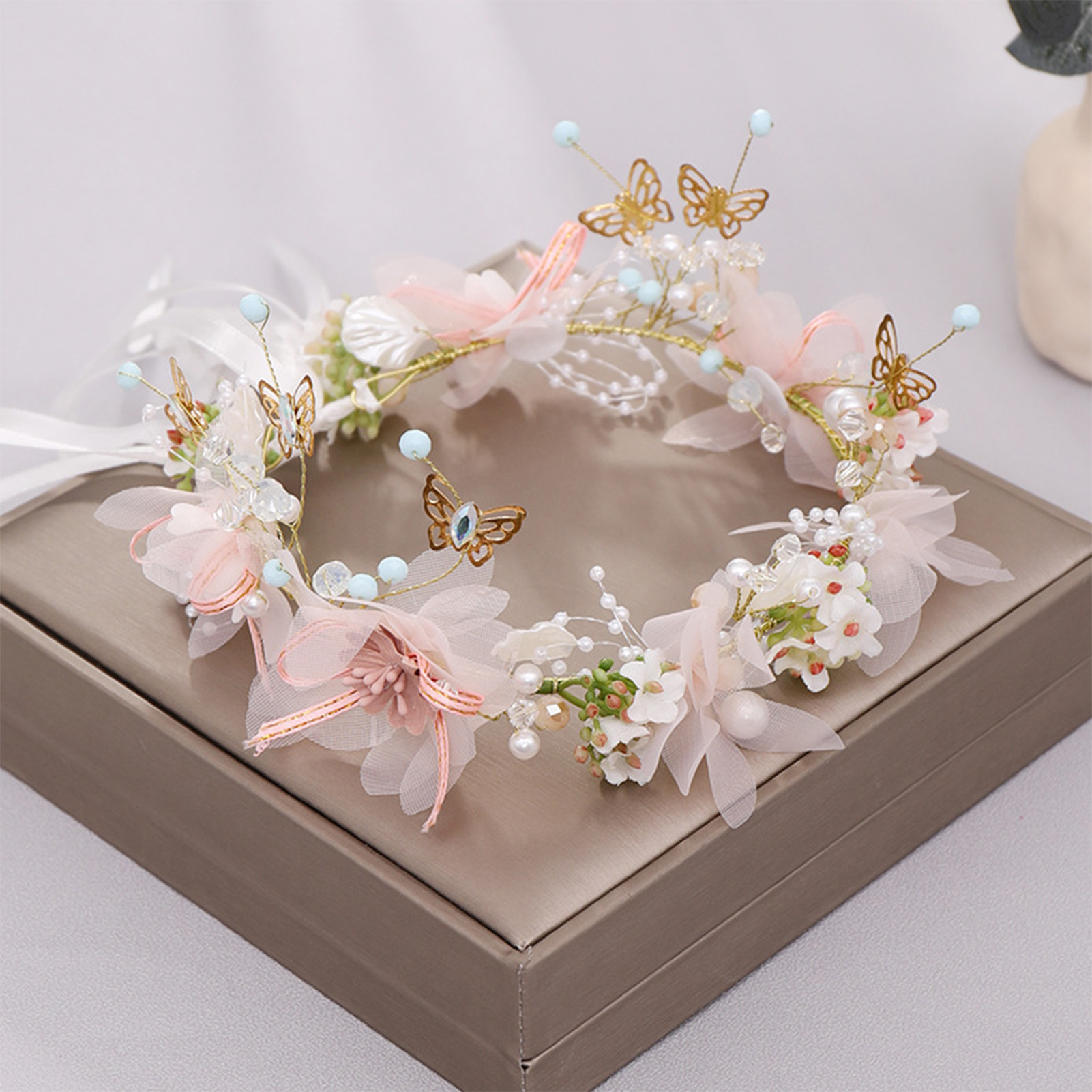 Kadın kızlar çiçekli kafa band - Wedding Supply List incelemesi ve fiyatı