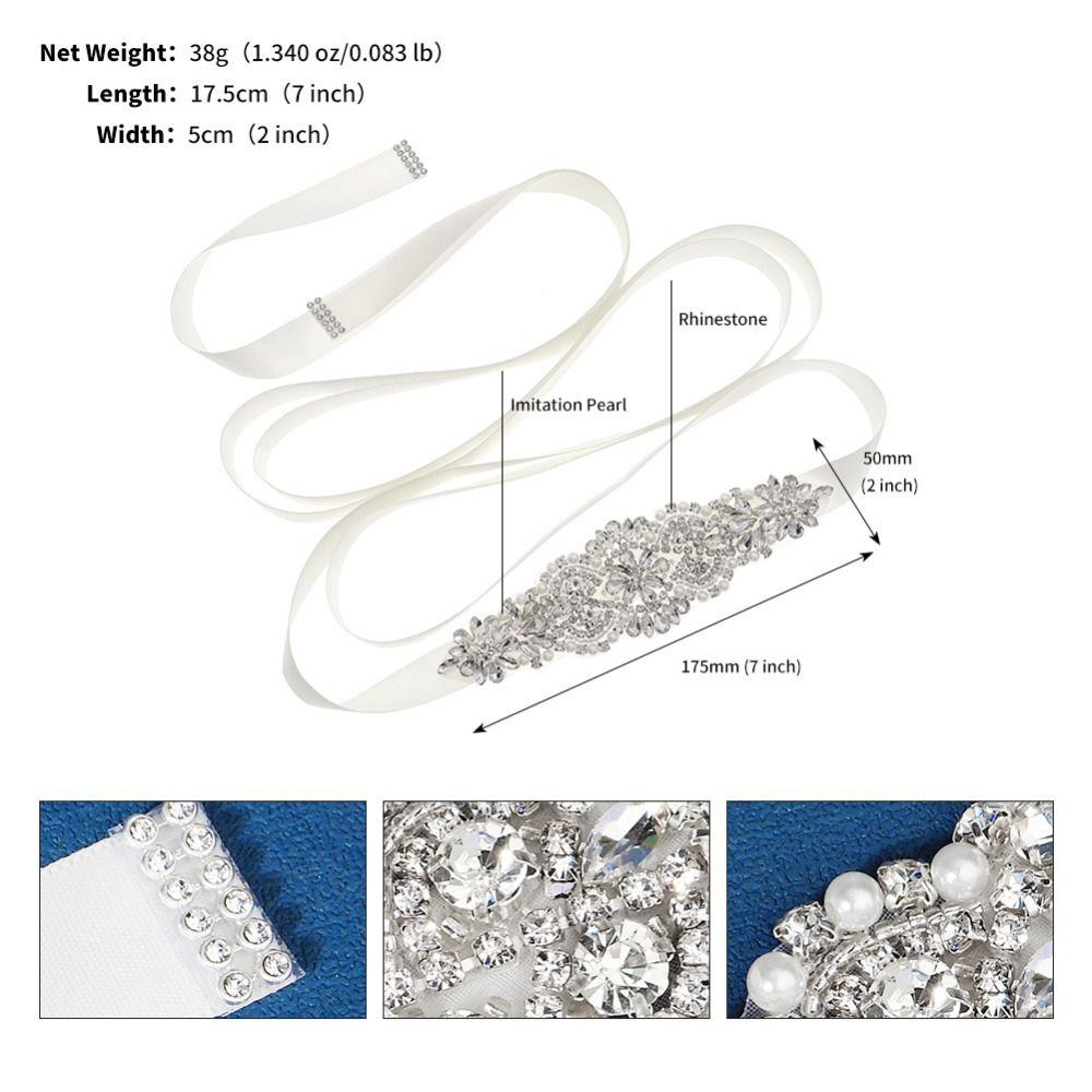 Tatlı Gümüş Düğün Taklidi Keme - Bridal Sash Ribbon incelemesi ve fiyatı