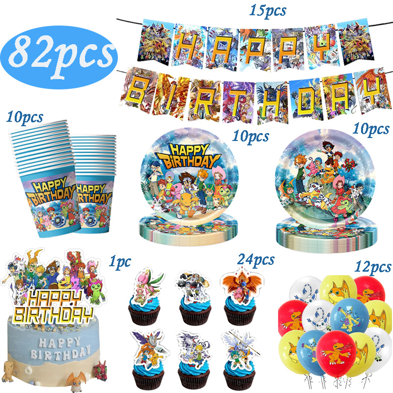 Digimon Temalı Doğum Günü Part - Wedding Day Supply Kit incelemesi ve fiyatı