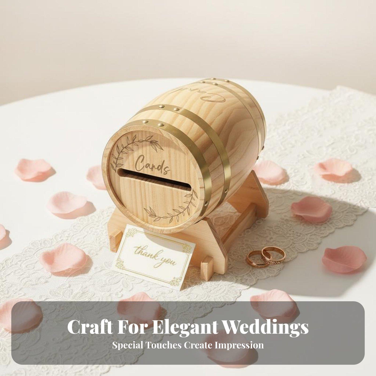 Rustik Masif Ahşap Kart Kutusu - Wedding Card Box incelemesi ve fiyatı