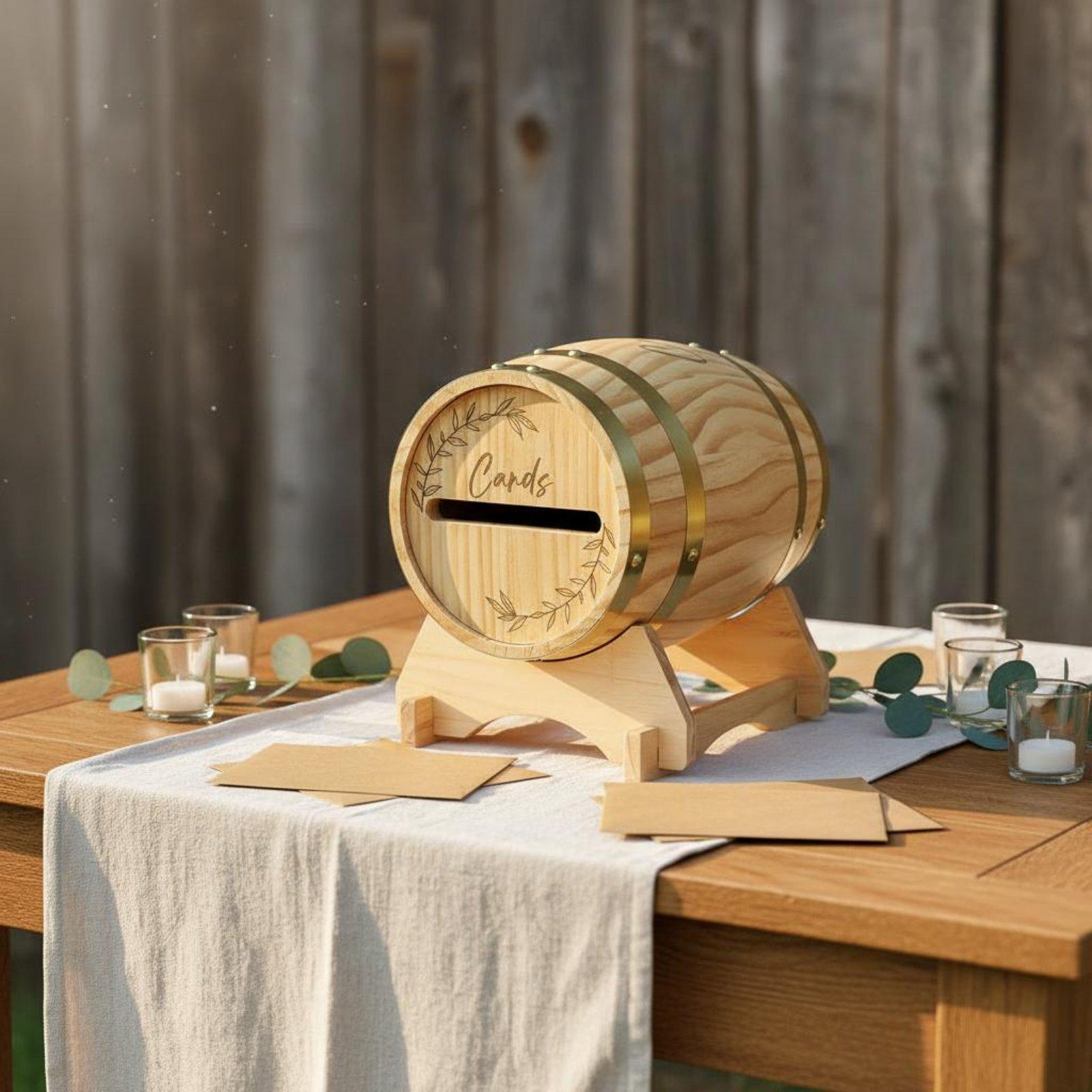 Rustik Masif Ahşap Kart Kutusu - Wedding Card Box incelemesi ve fiyatı
