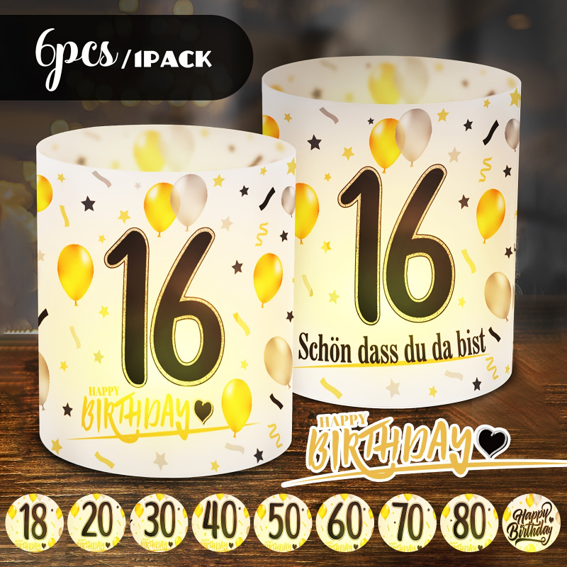 6 adet. Siyah Altın Doğum Günü - Table Number Gold incelemesi ve fiyatı